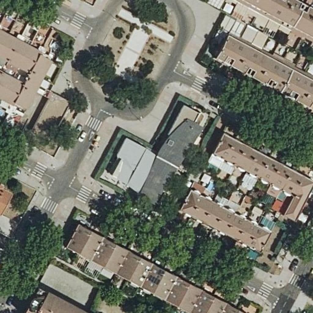 Aerial view of the grounds of Los Juncos
