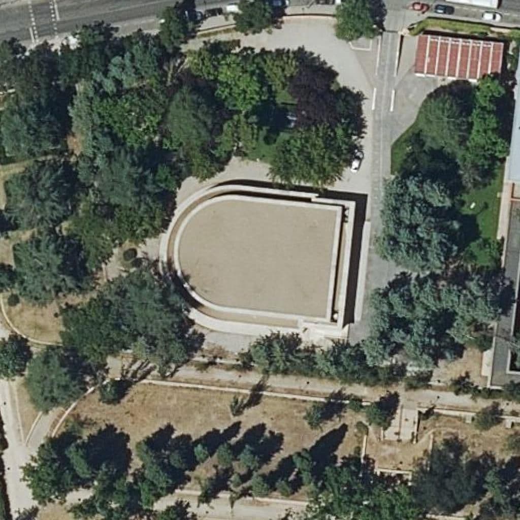 Вид згори на територію школи «Parque De Hortaleza»