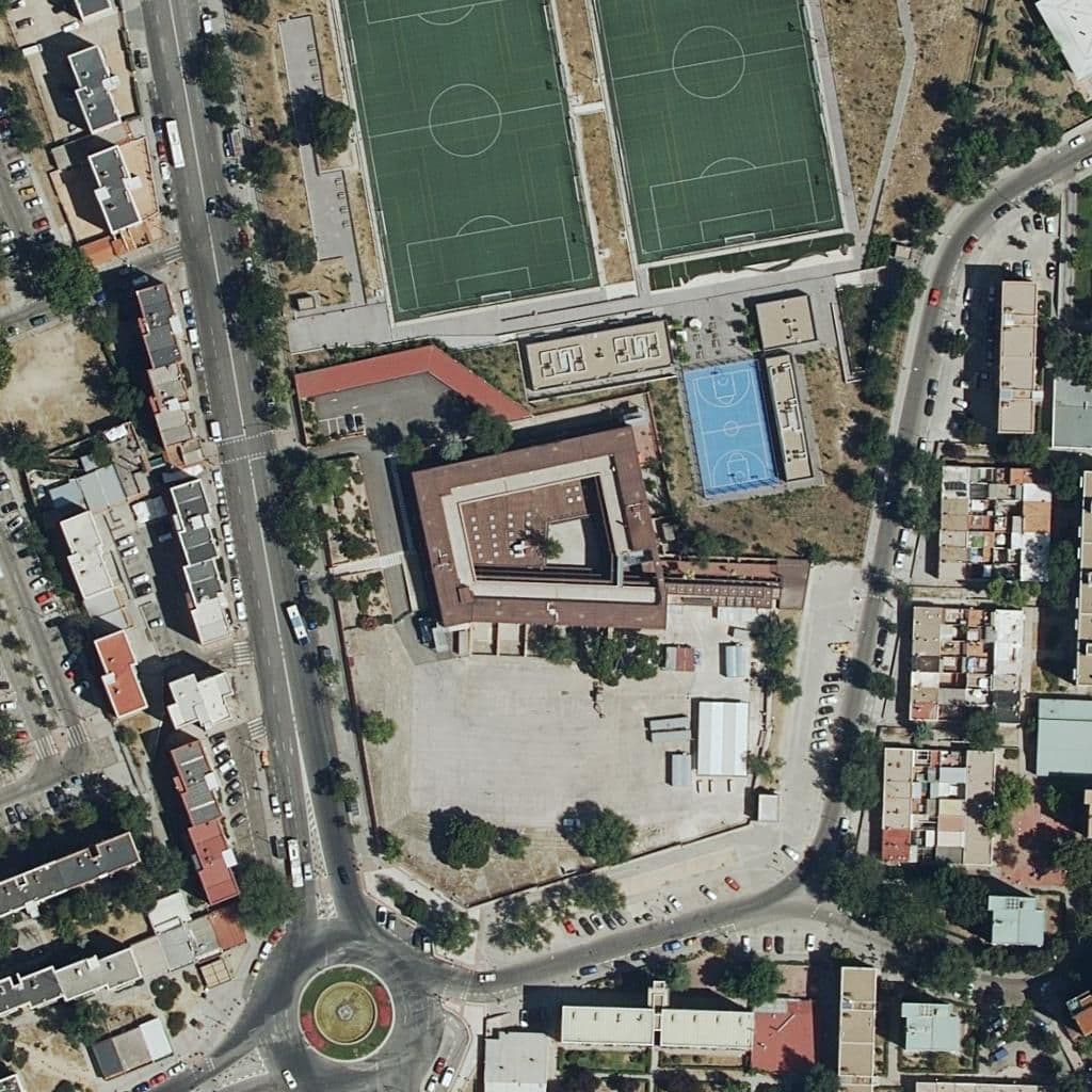Aerial view of the grounds of Cerro Mica