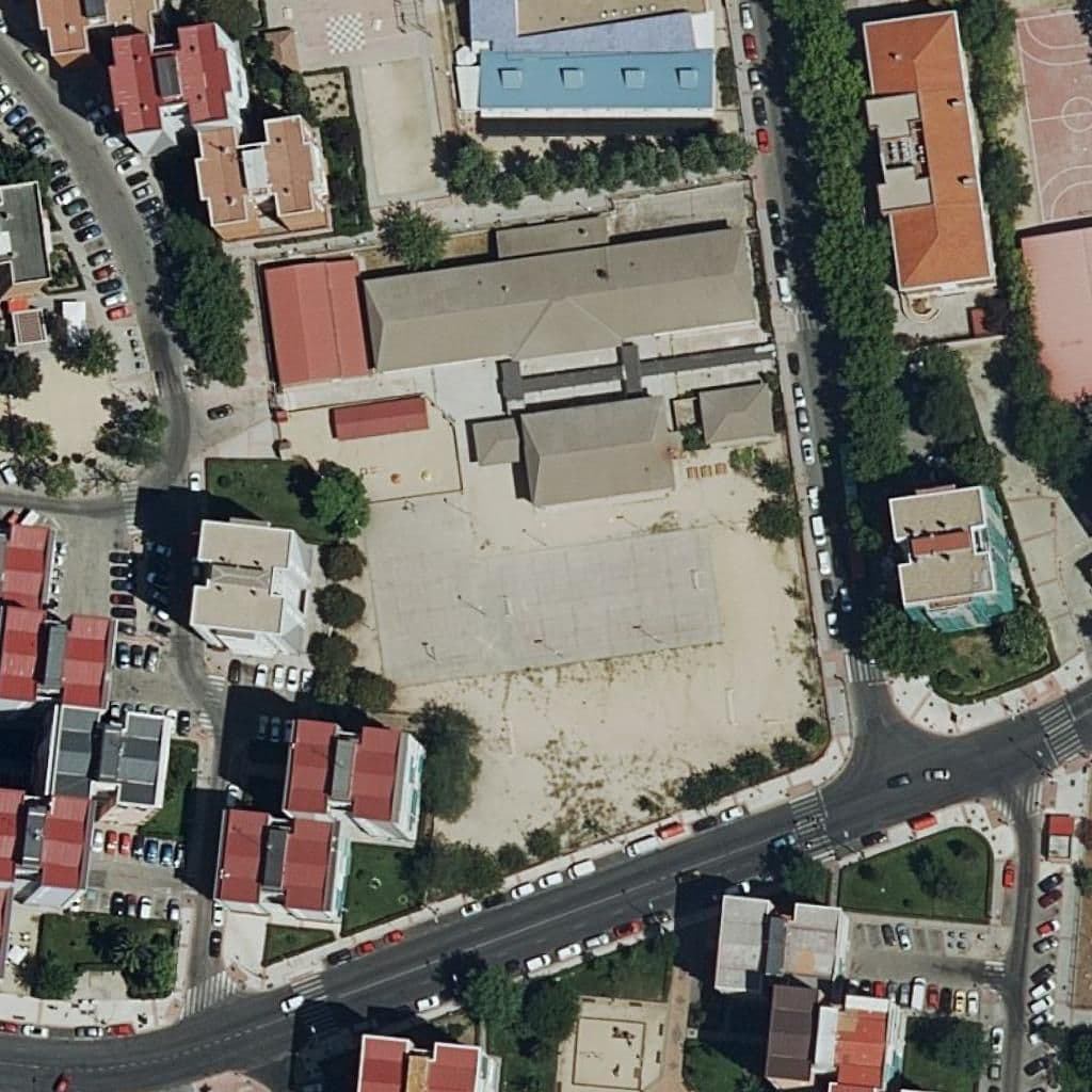 Aerial view of the grounds of Antonio Machado