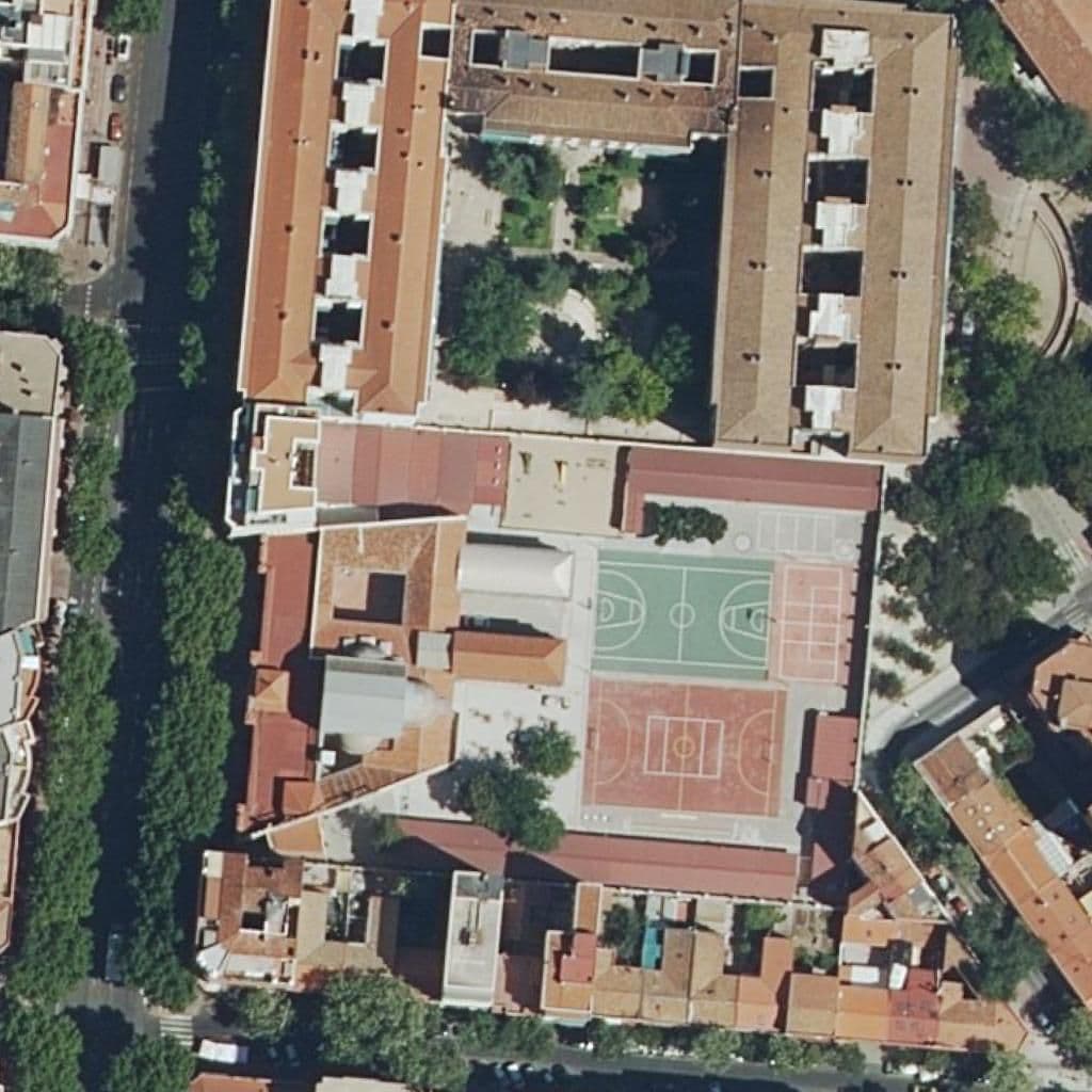 Aerial view of the grounds of Projardin Delicias