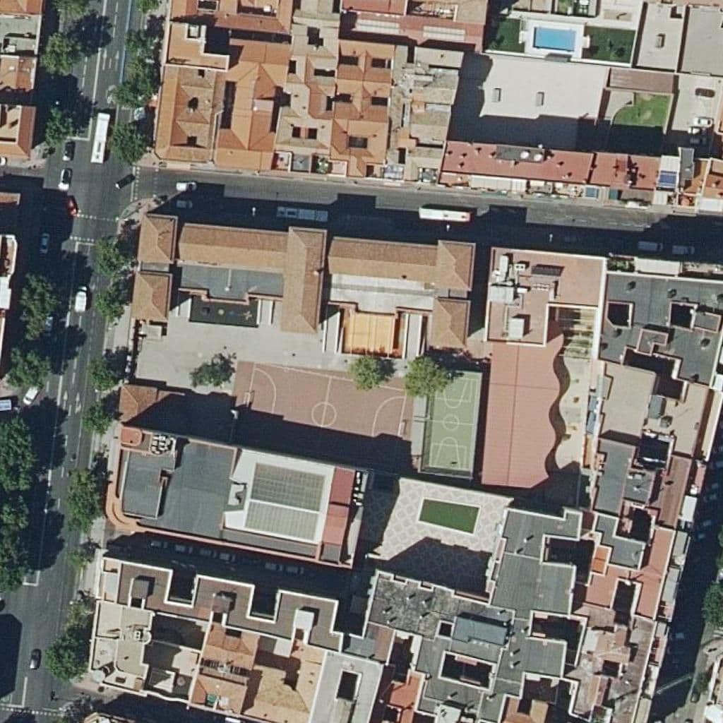 Aerial view of the grounds of Jaime Vera