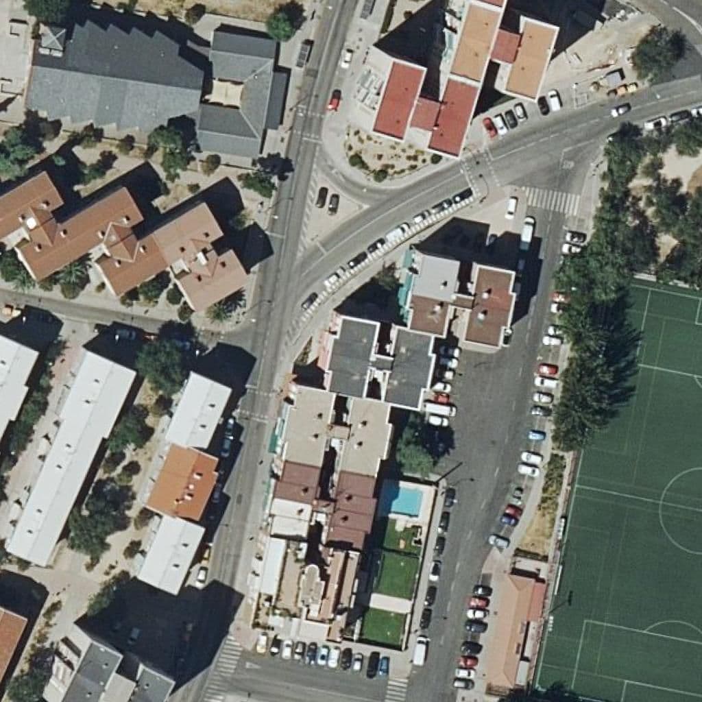 Aerial view of the grounds of Alce