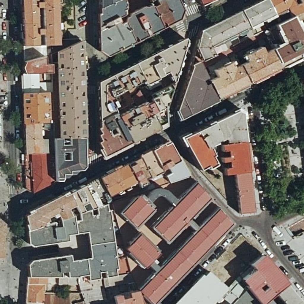 Aerial view of the grounds of Triunfo Iii