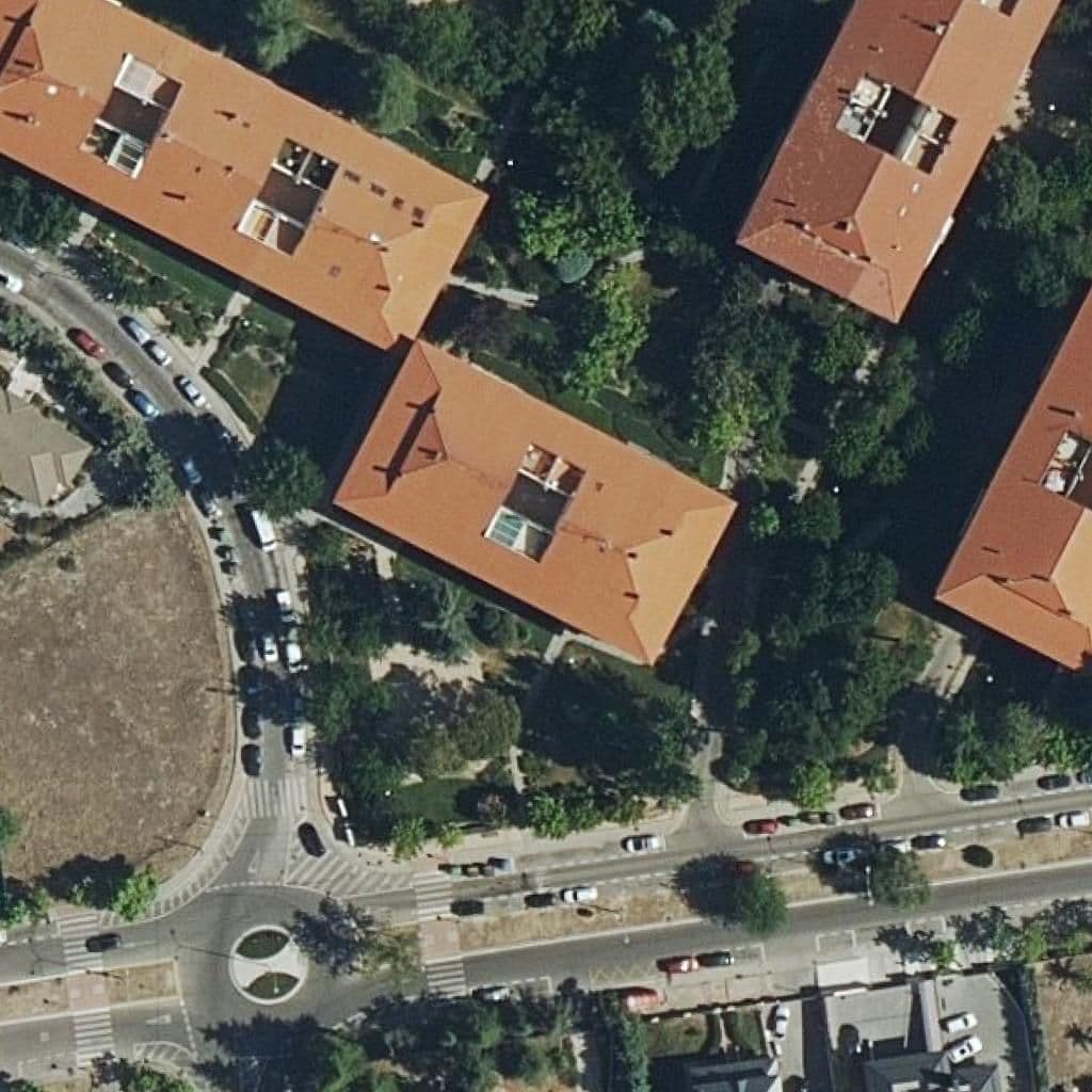 Aerial view of the grounds of Duendes