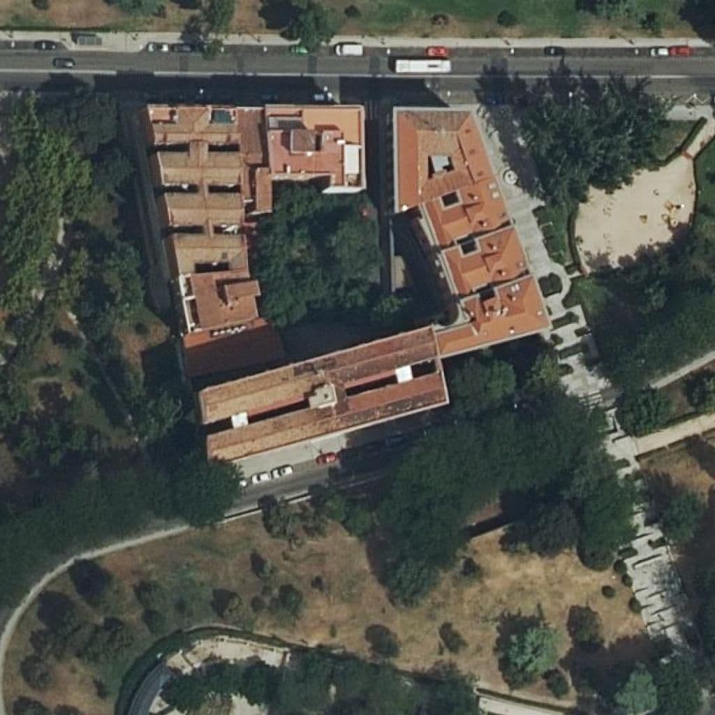 Aerial view of the grounds of Rafael De Cordoba