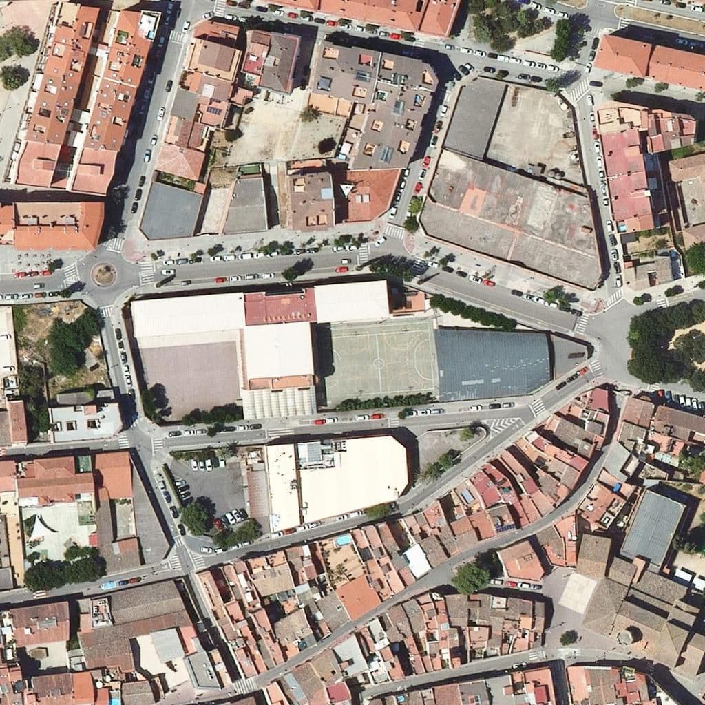 Aerial view of the grounds of Sant Josep