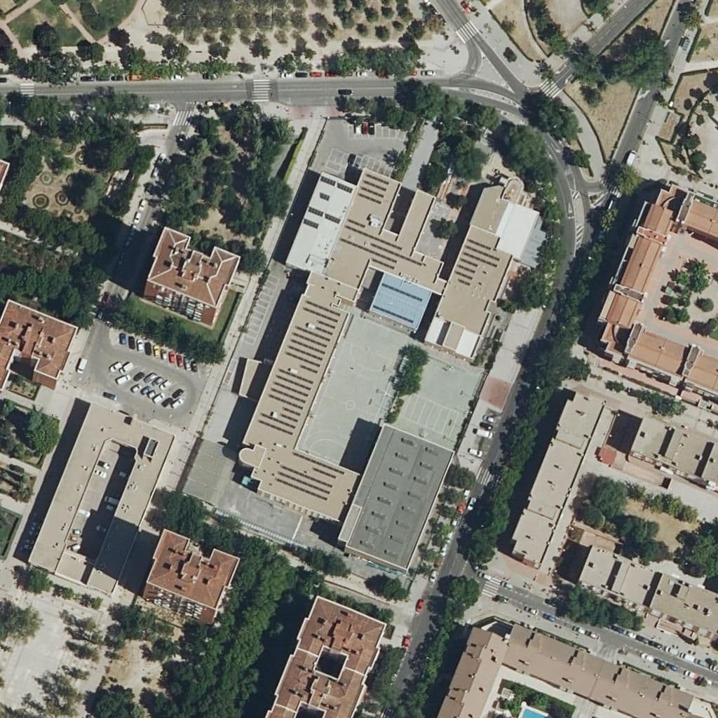 Aerial view of the grounds of Gsd Moratalaz
