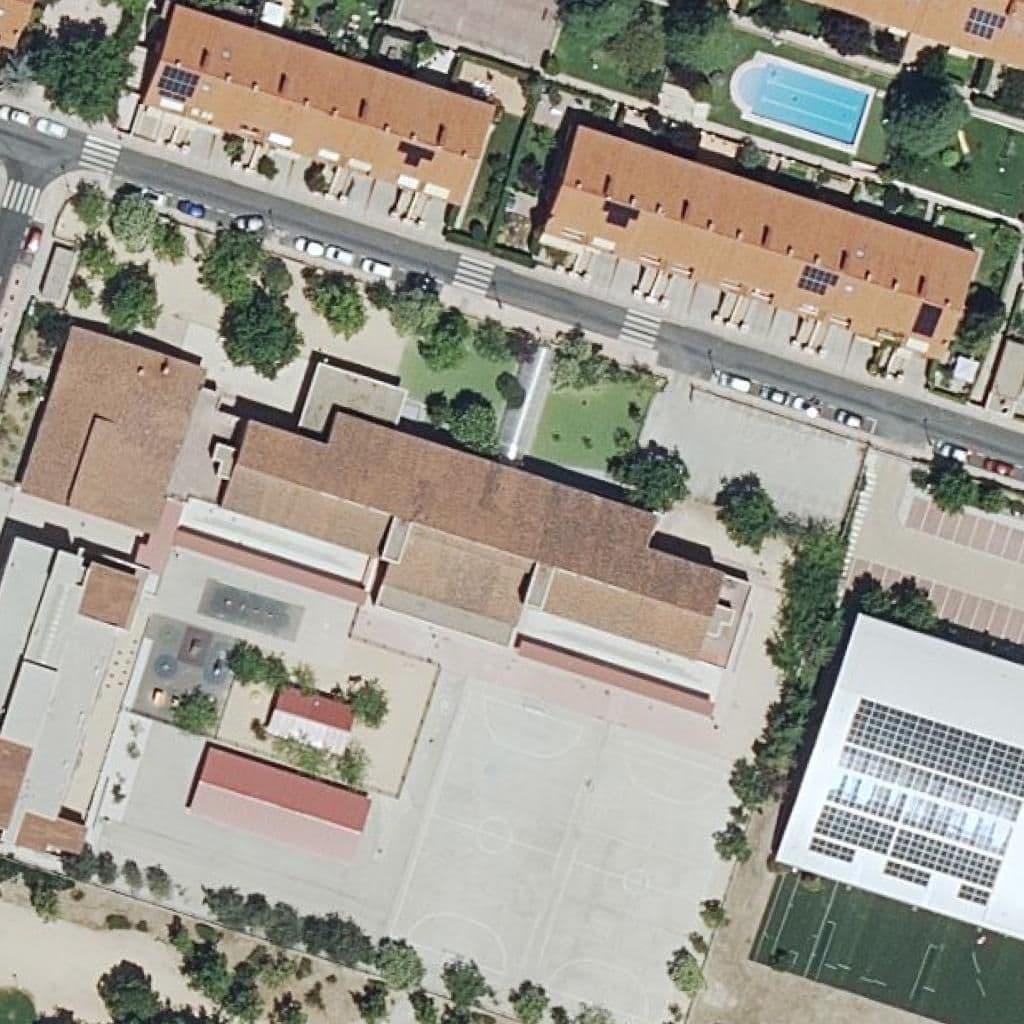 Aerial view of the grounds of Angel Leon
