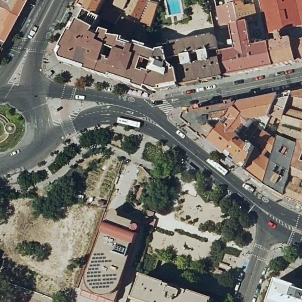 Aerial view of the grounds of Manuel Vazquez Montalban