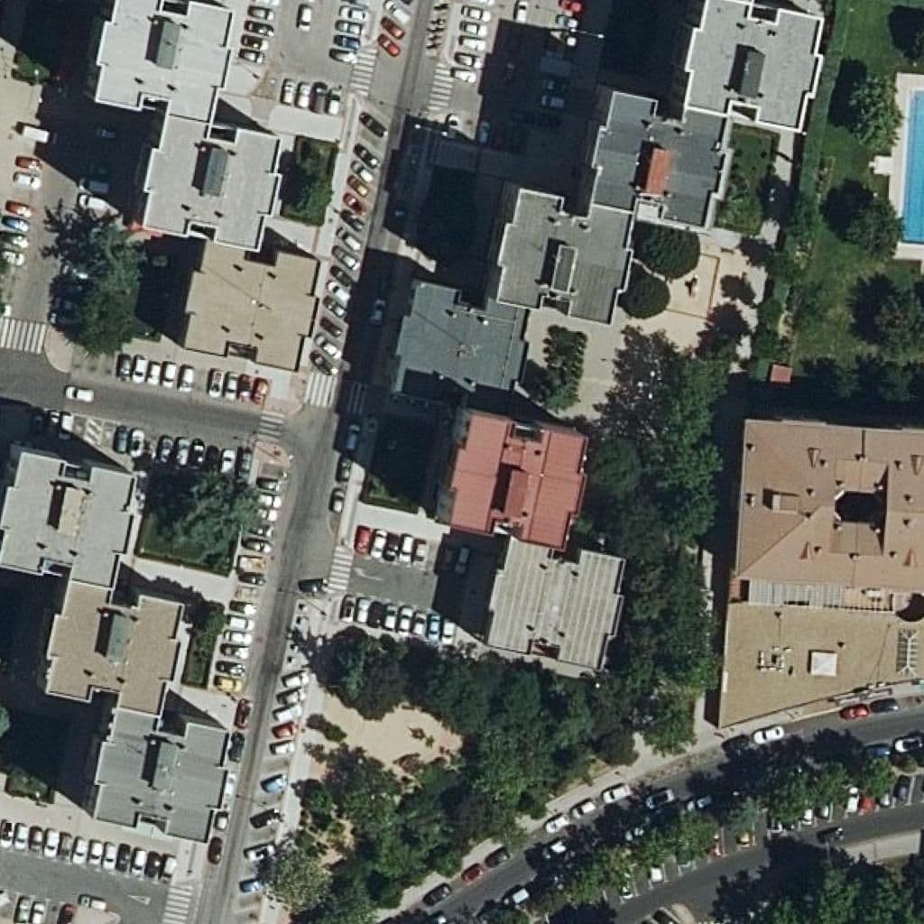 Aerial view of the grounds of Carrusel