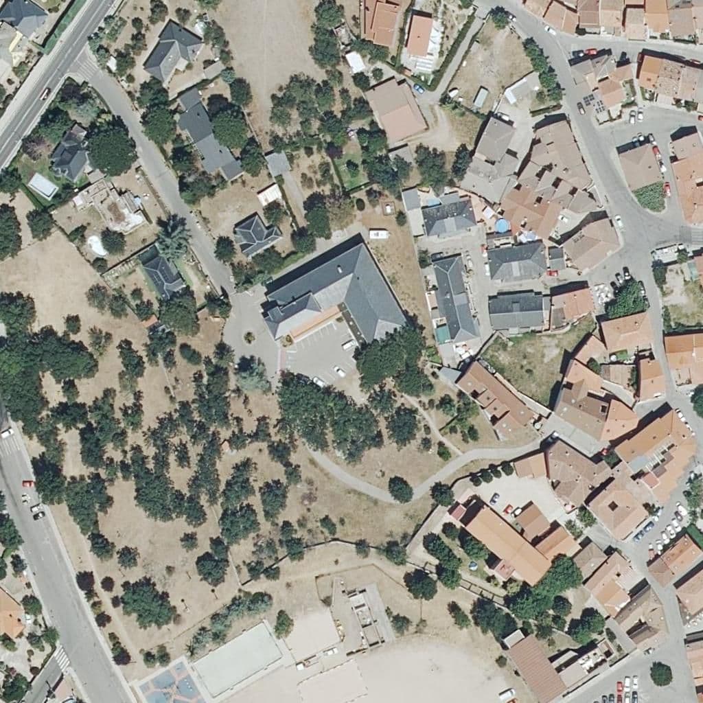 Aerial view of the grounds of Nuestra Señora De Fatima