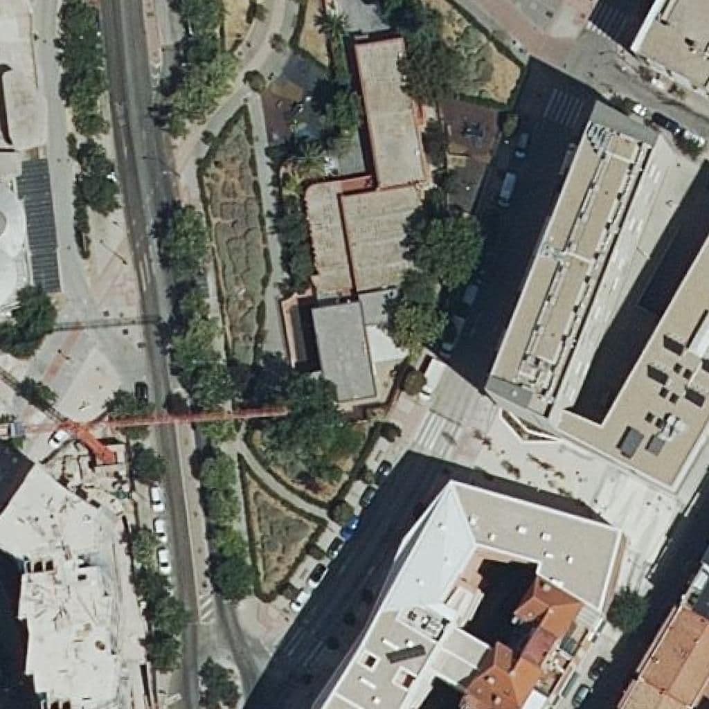 Aerial view of the grounds of Nuestra Señora Del Camino