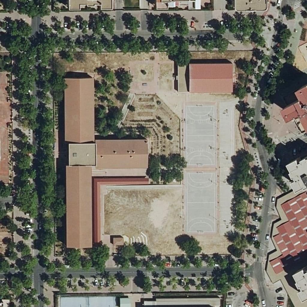 Vista aérea del recinto de Barrio Loranca