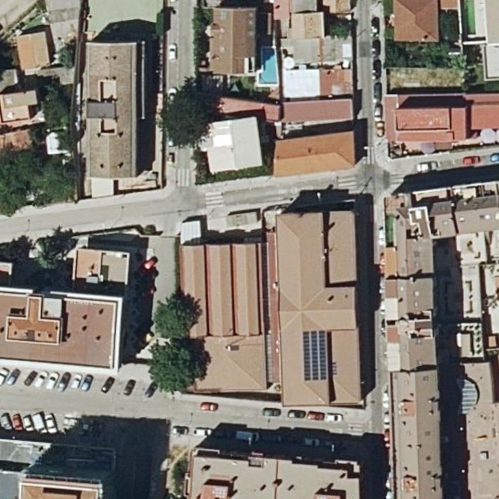 Aerial view of the grounds of Ntra. Sra. De La Consolacion