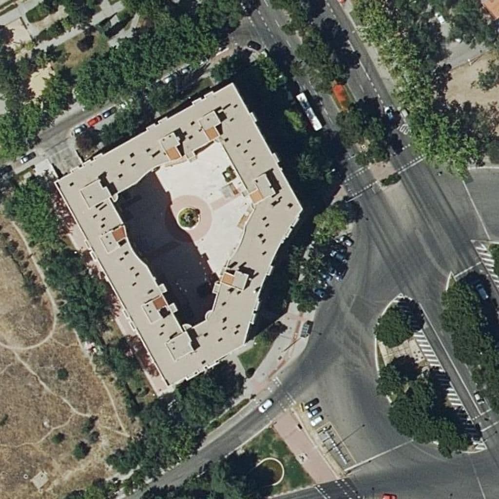 Aerial view of the grounds of Caracol