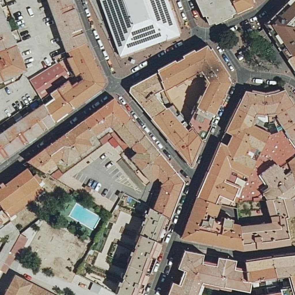 Aerial view of the grounds of Petete