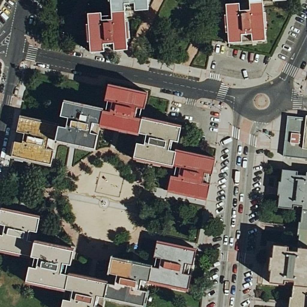 Aerial view of the grounds of Dumbo