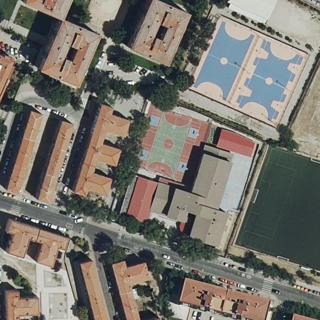 Aerial view of the grounds of El Arrullo Iii