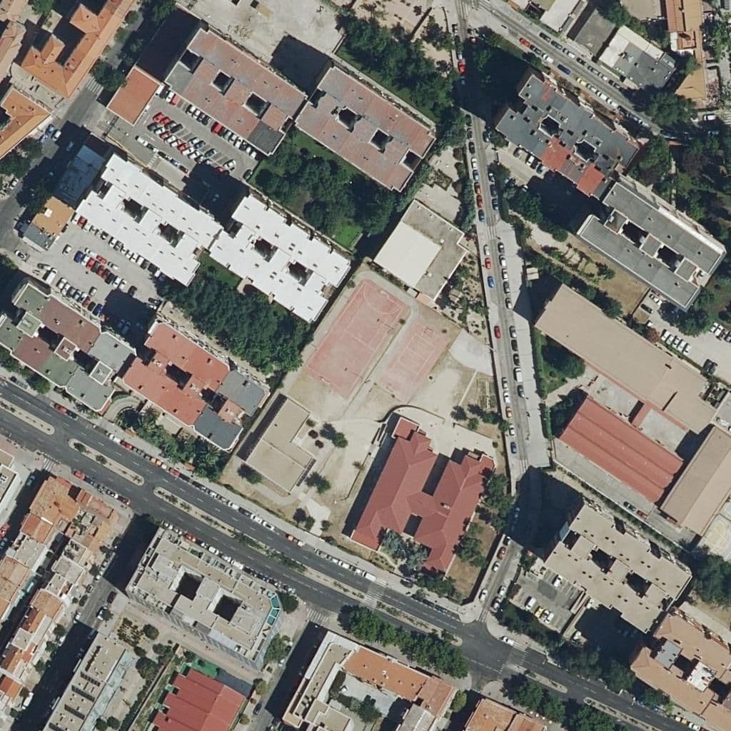 Aerial view of the grounds of El Chovo