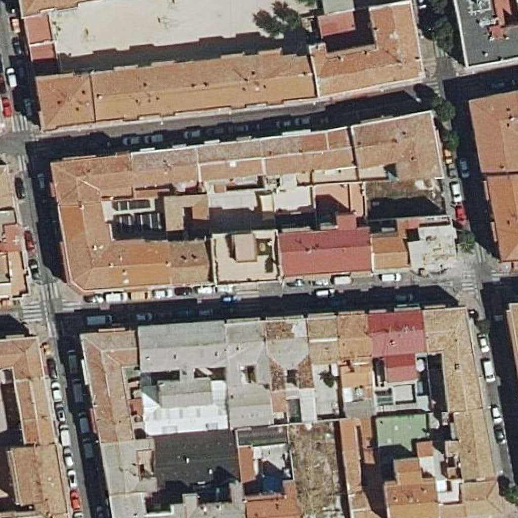Aerial view of the grounds of Monigotes