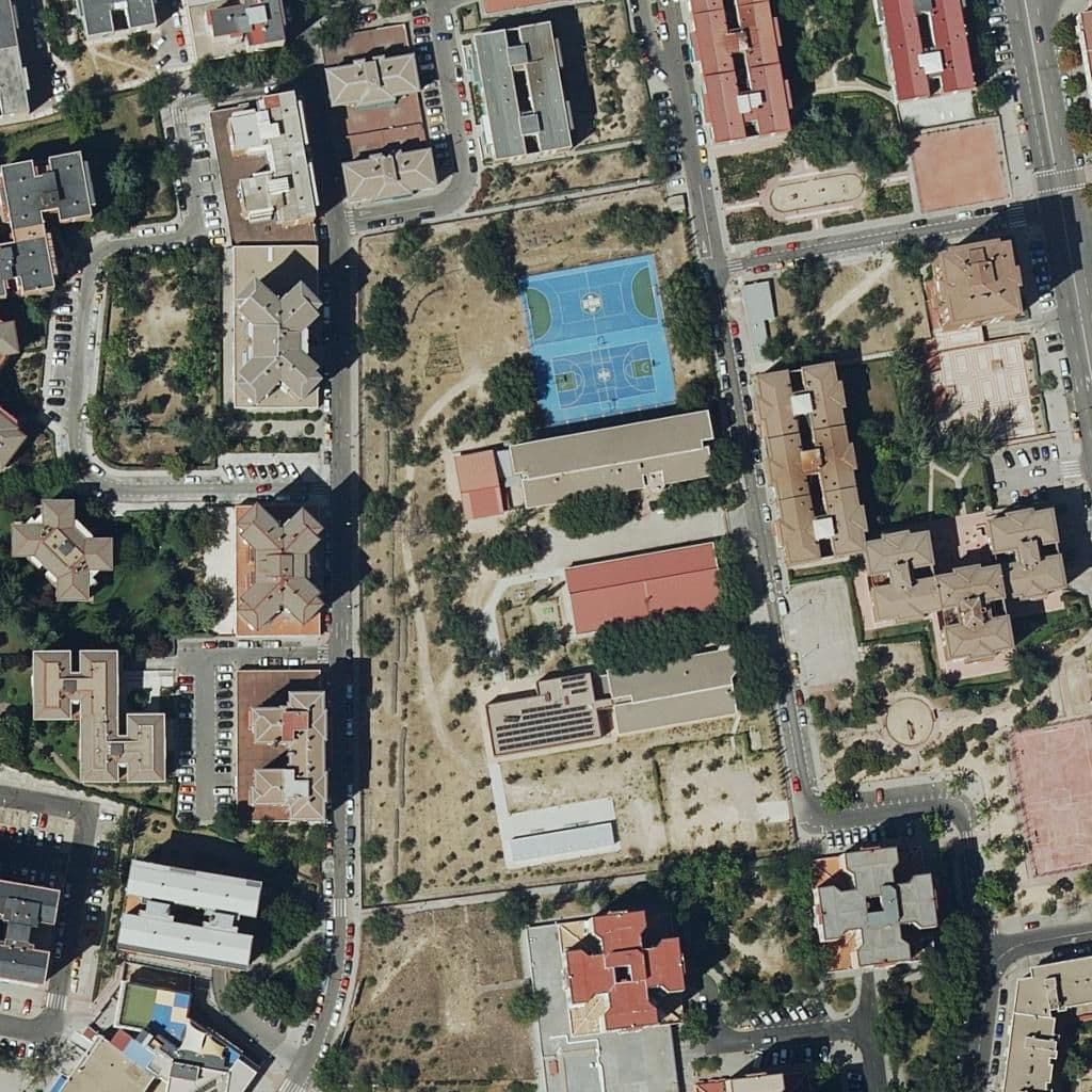 Aerial view of the grounds of Tanuca