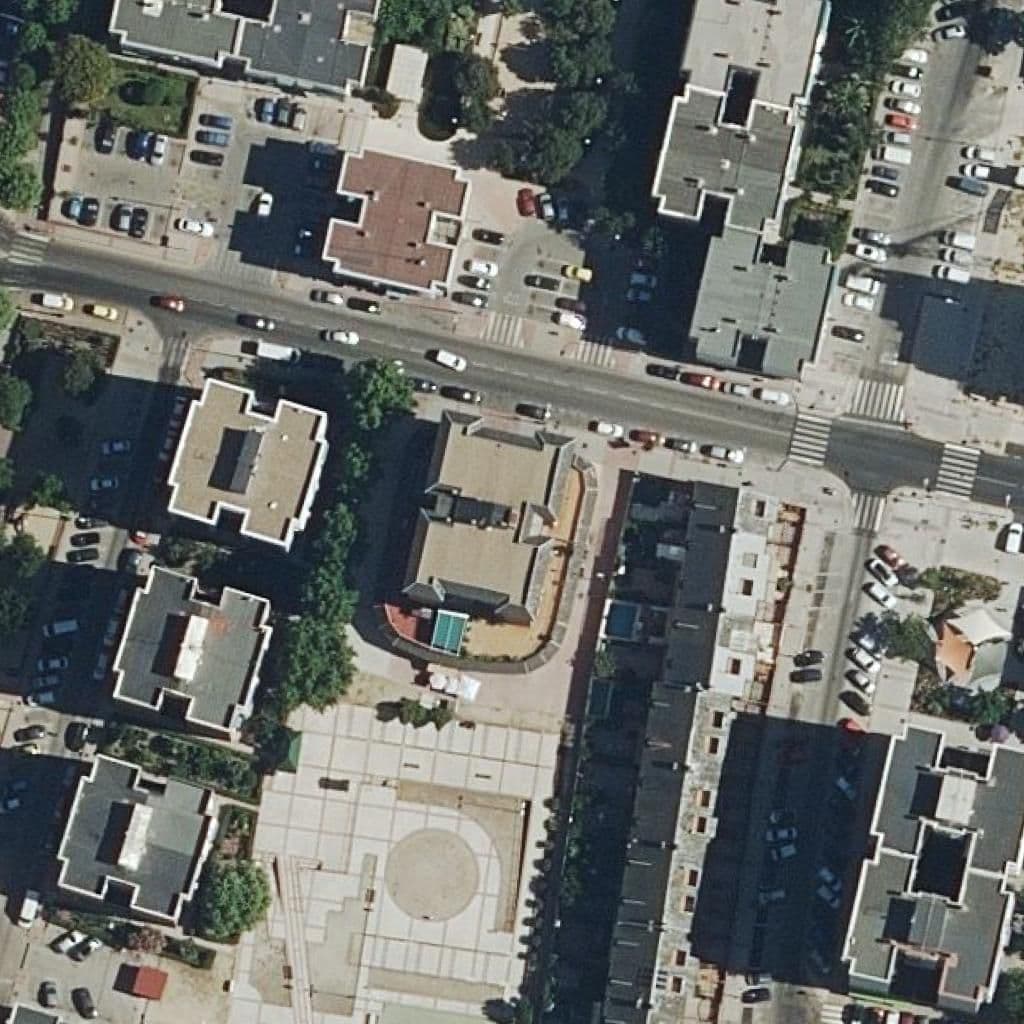 Aerial view of the grounds of Colores