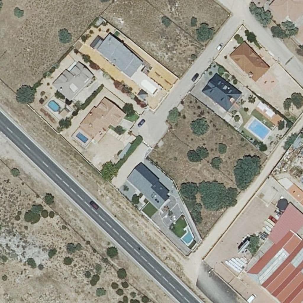 Aerial view of the grounds of Cuentos