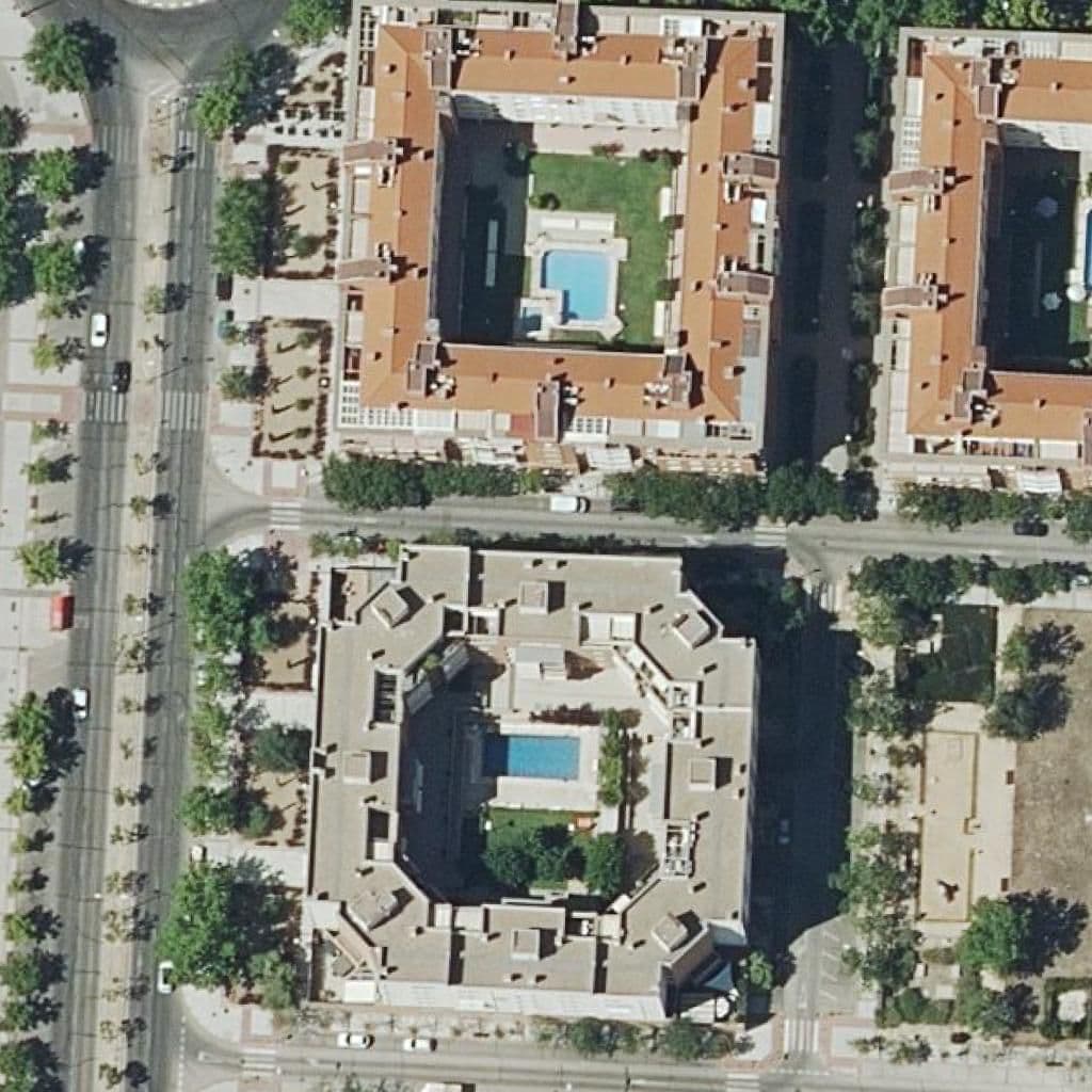 Aerial view of the grounds of Kiddy Lane School