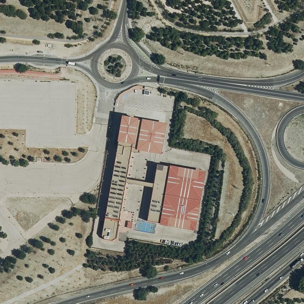 Aerial view of the grounds of El Bosque Encantado