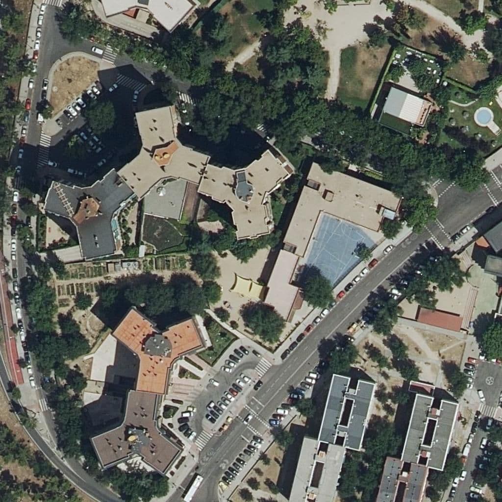 Aerial view of the grounds of Bambi Y Tambor