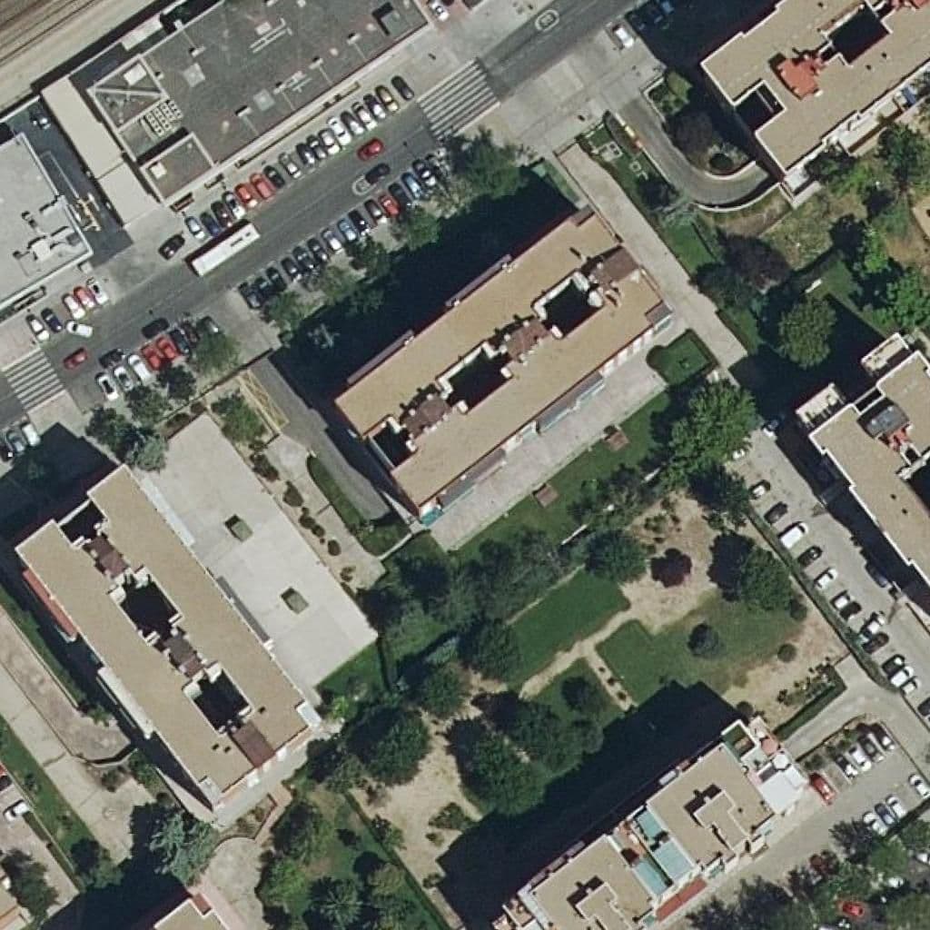 Aerial view of the grounds of La Luna