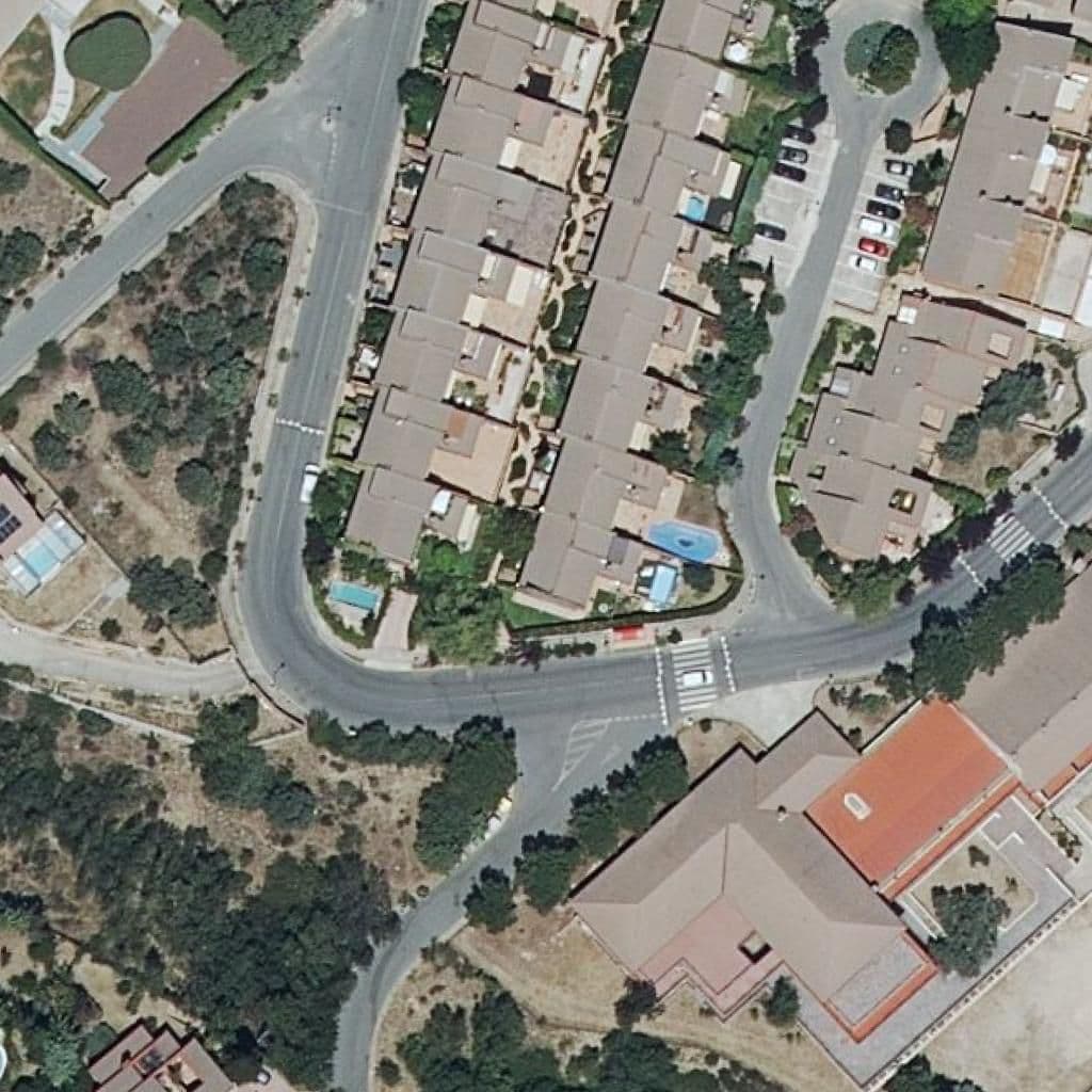 Aerial view of the grounds of San Miguel Iii