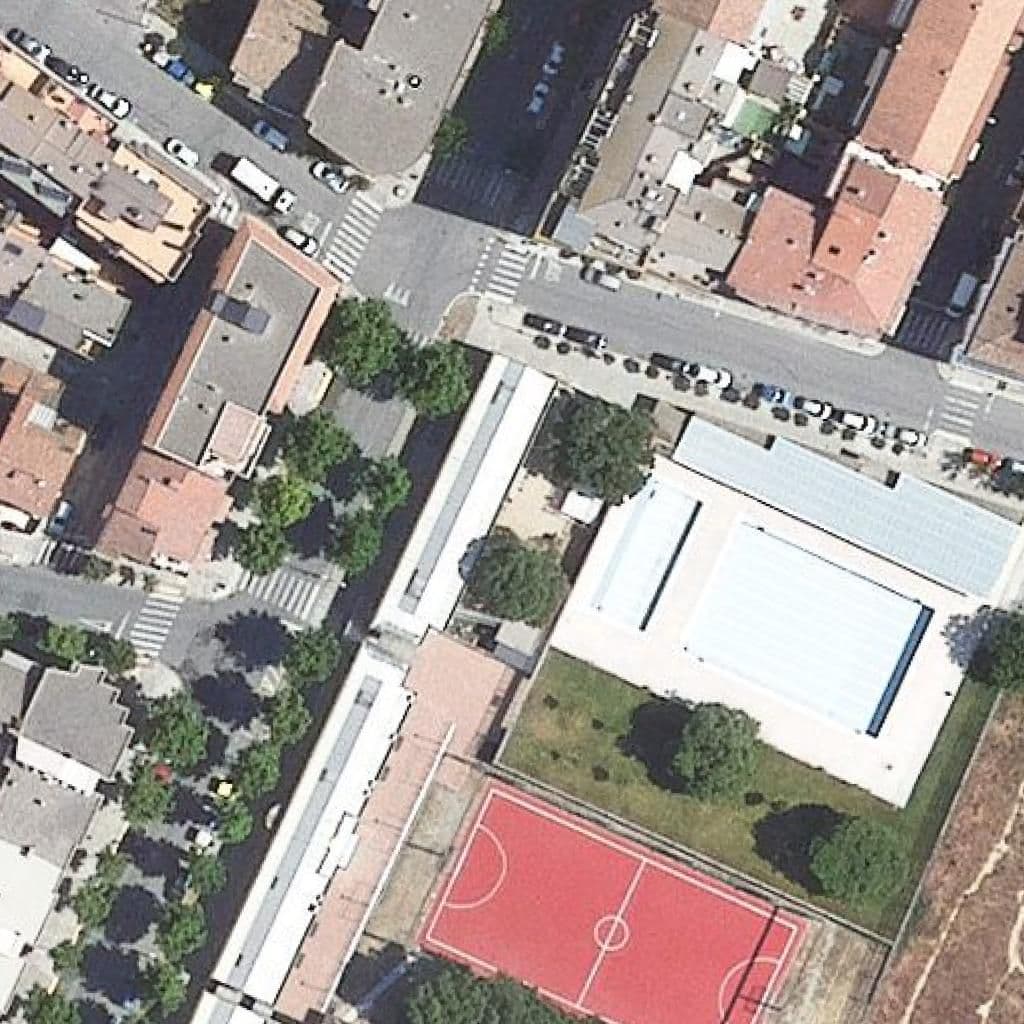 Aerial view of the grounds of Escola Bressol Municipal Bordeta