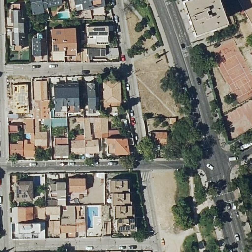 Aerial view of the grounds of La Abeja Maya