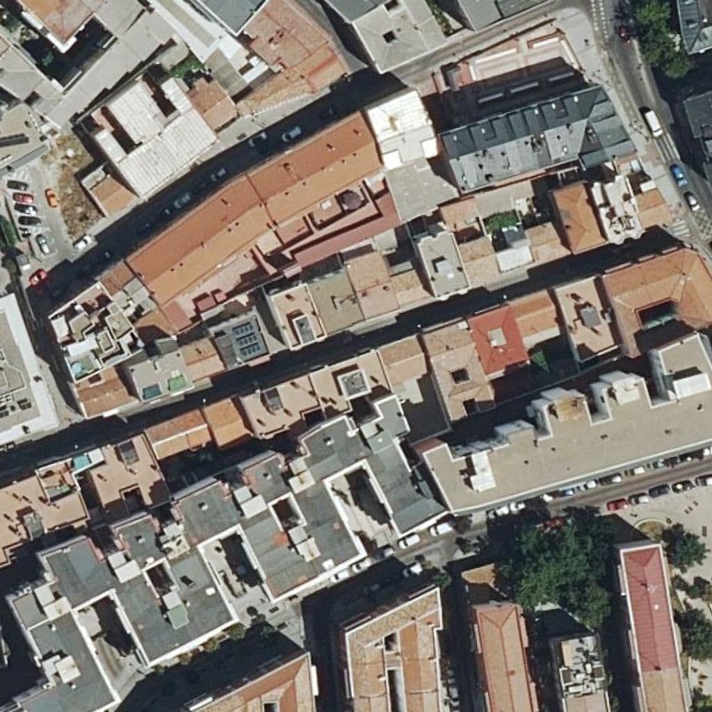 Aerial view of the grounds of Los Mofletes