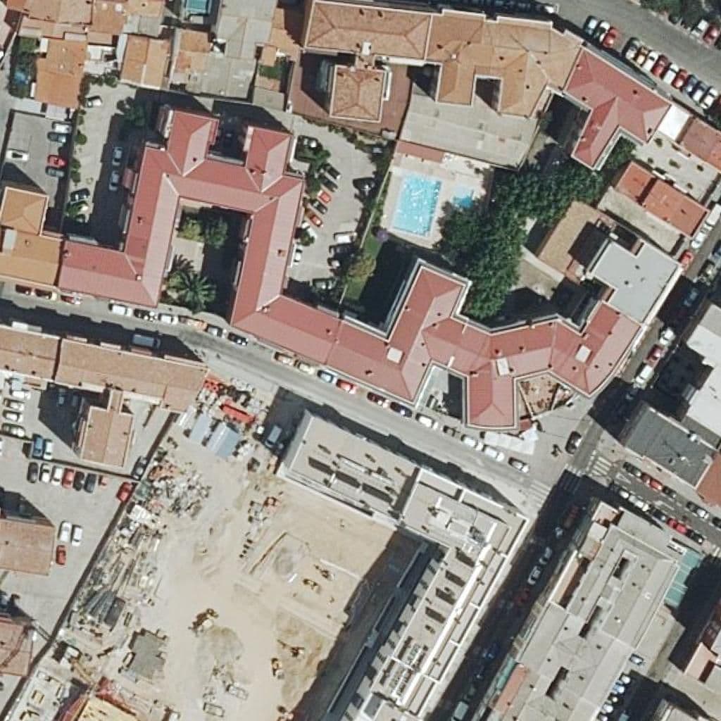 Aerial view of the grounds of Merlin