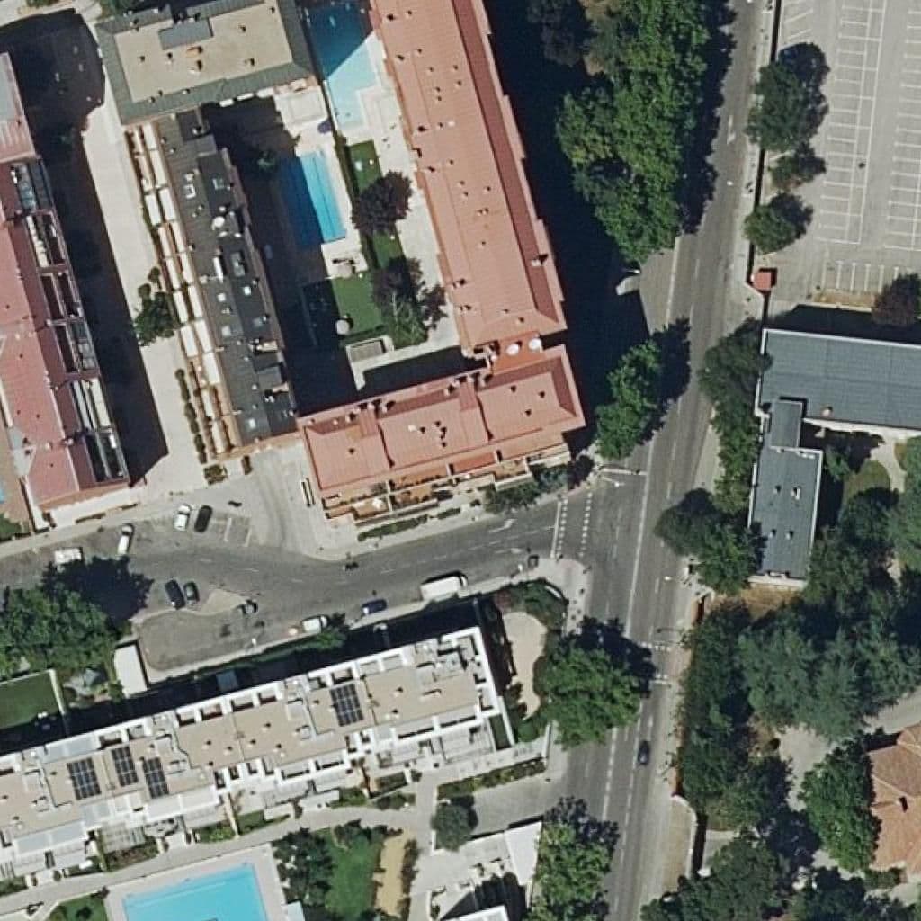 Aerial view of the grounds of Little Witch