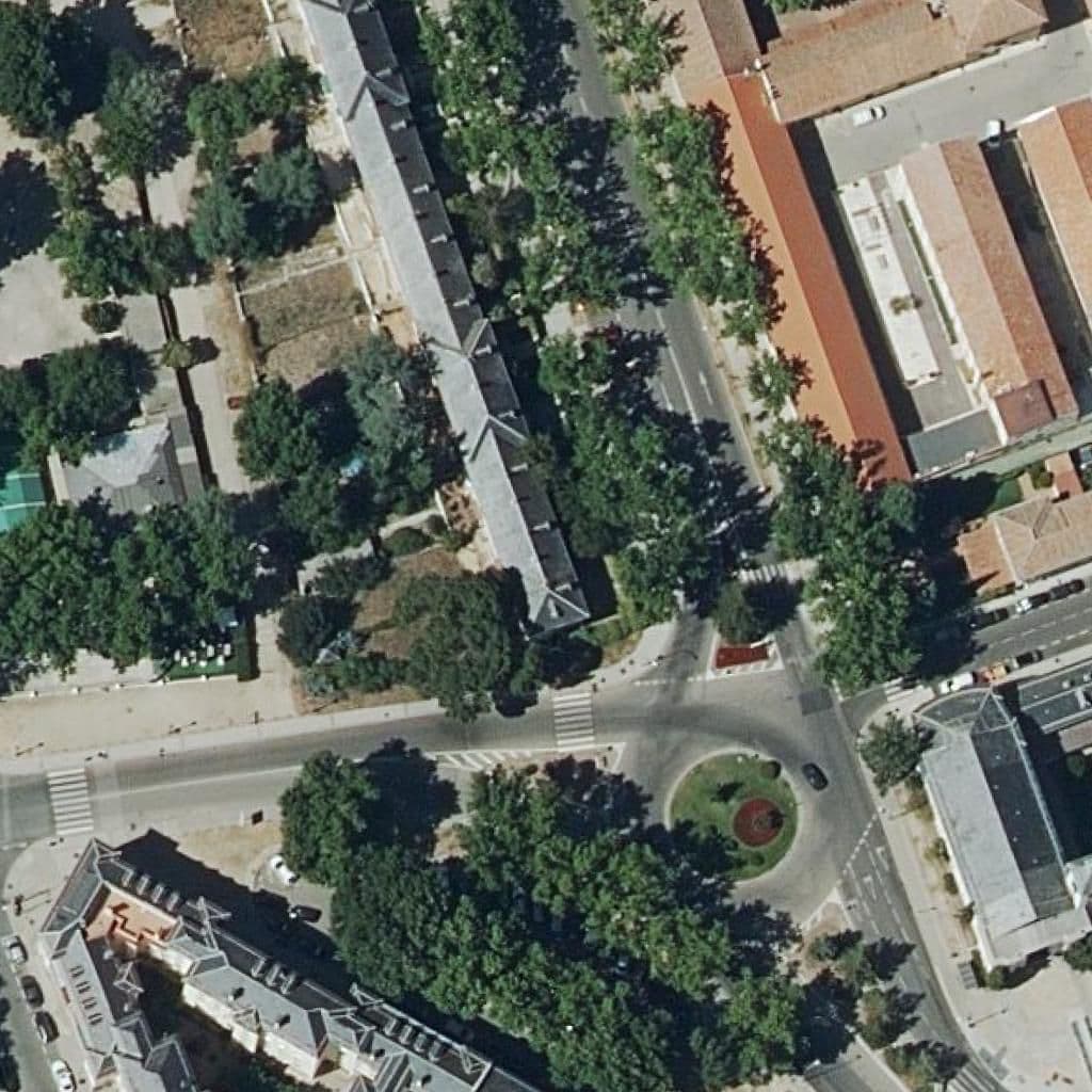 Aerial view of the grounds of Guardia Real