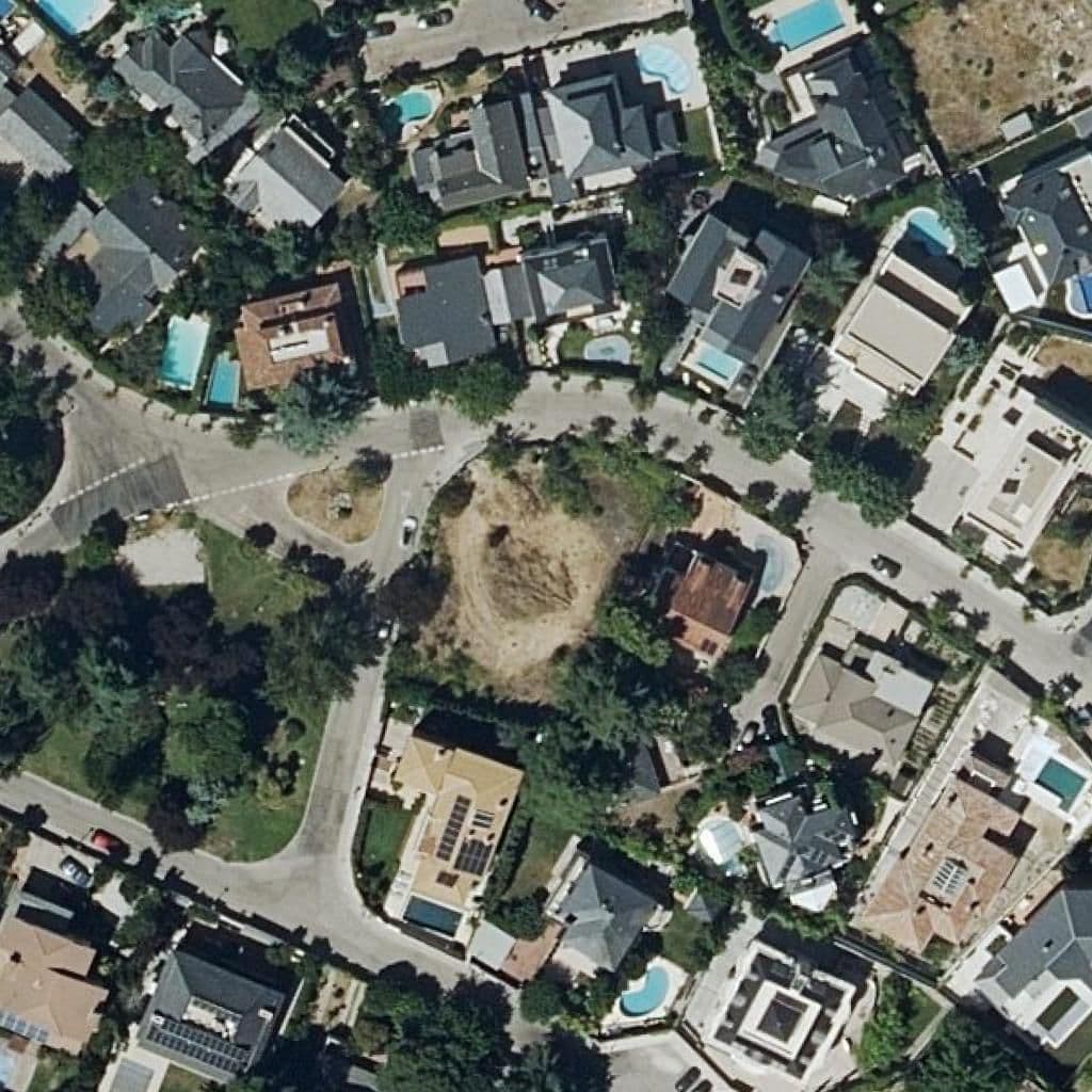 Aerial view of the grounds of Burbujas