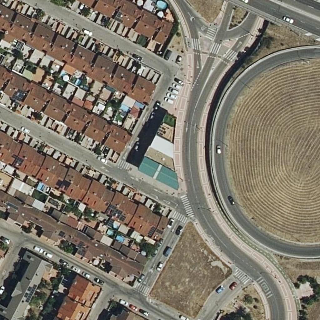 Aerial view of the grounds of Bebines