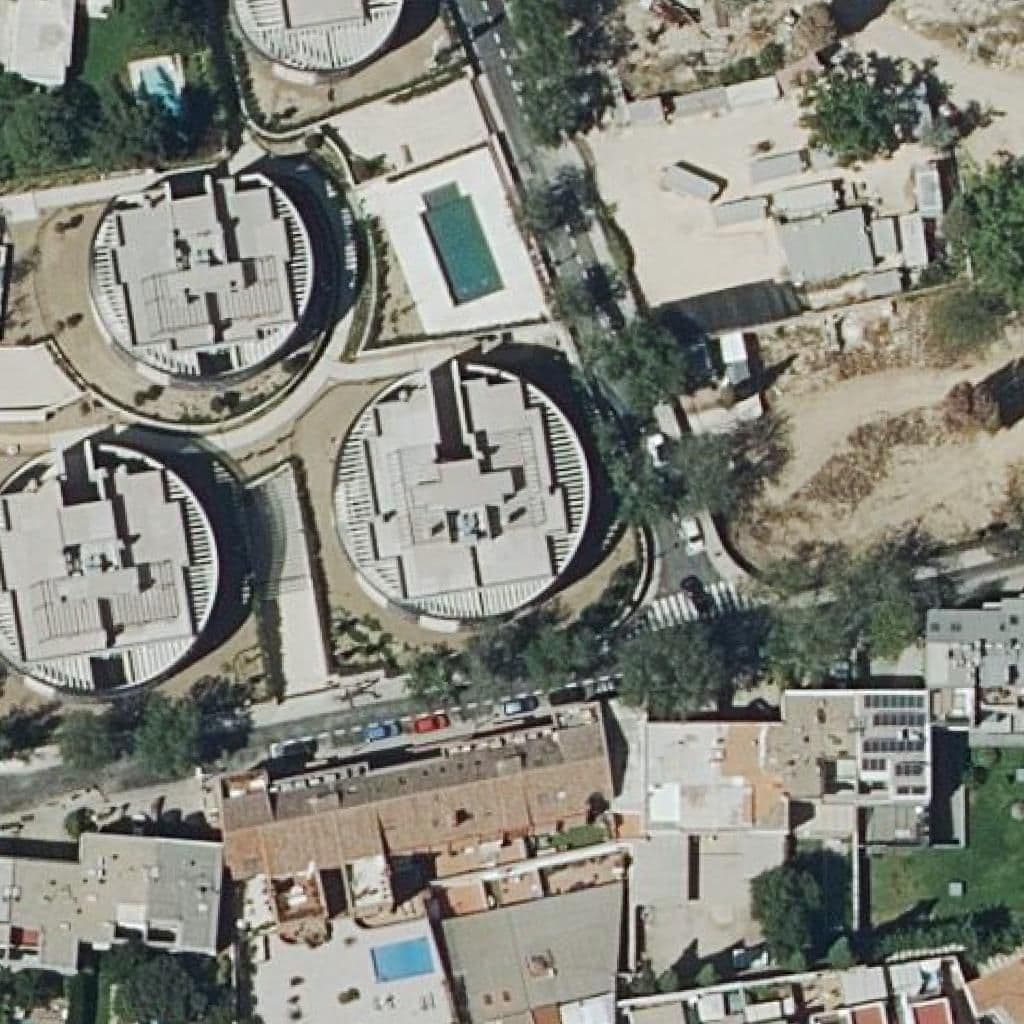 Aerial view of the grounds of Mini Cole