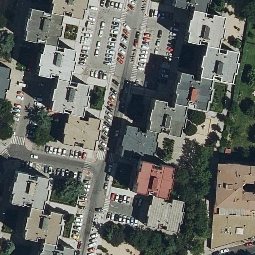 Aerial view of the grounds of La Casita De Caramelo