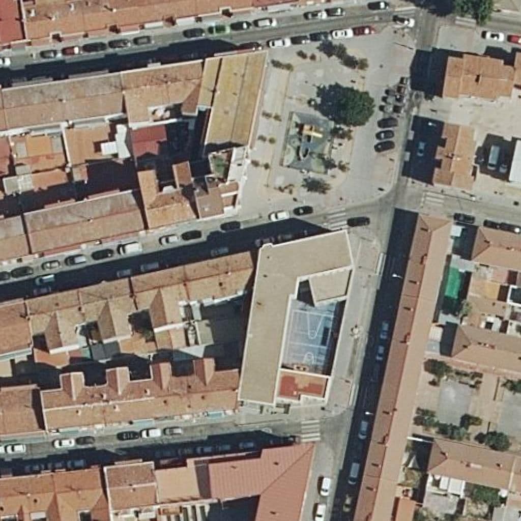 Aerial view of the grounds of Infantil Peques