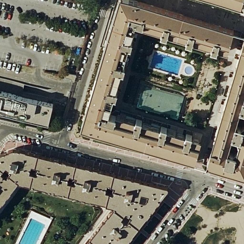Aerial view of the grounds of La Ballena