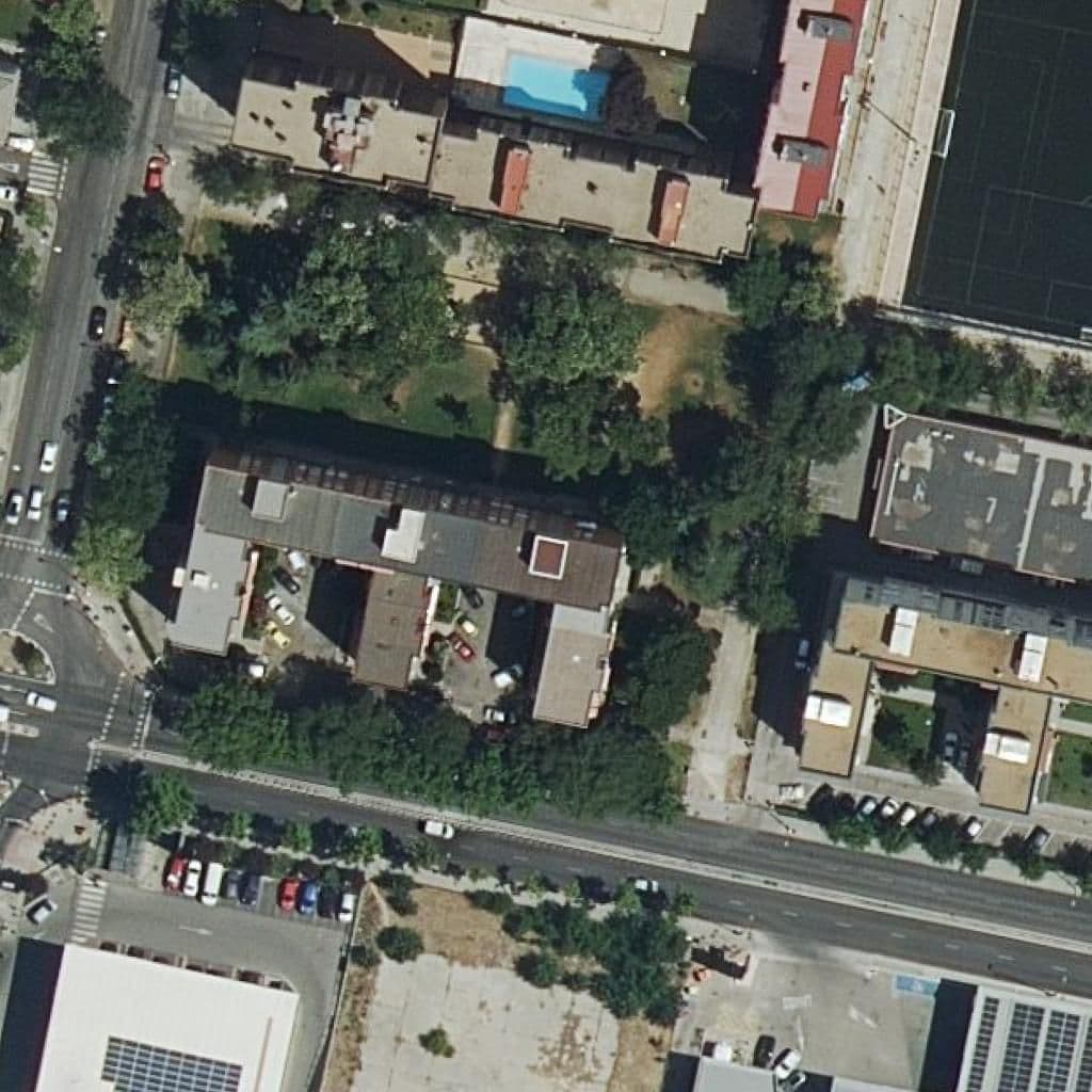 Aerial view of the grounds of Aviacion
