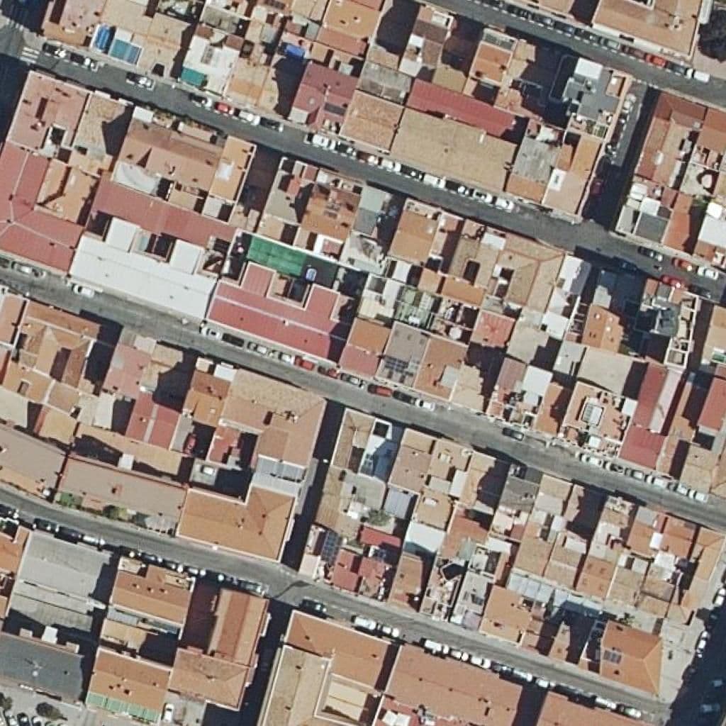 Aerial view of the grounds of La Casita De Los Pitufos