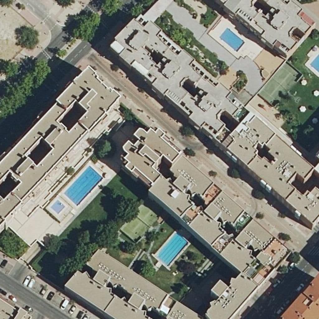 Aerial view of the grounds of Muñecos