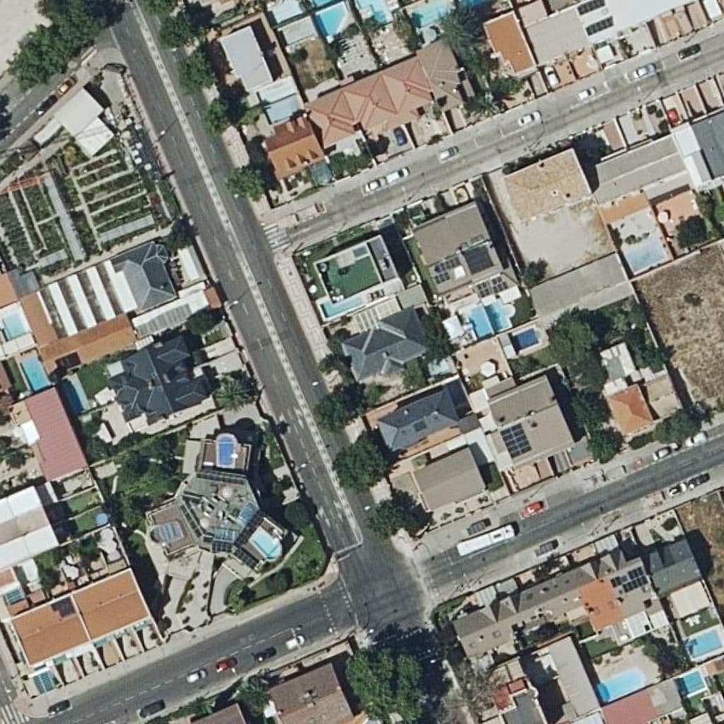 Aerial view of the grounds of El Abeto