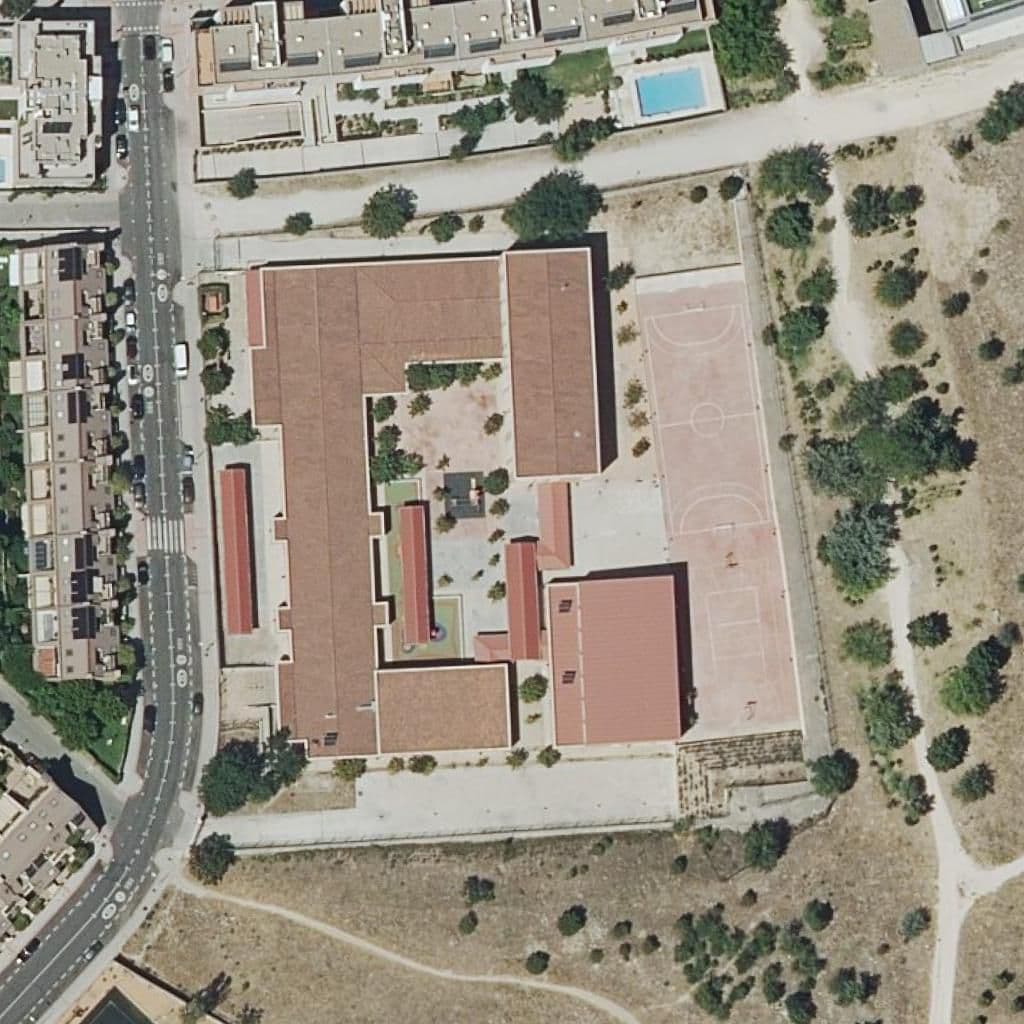 Aerial view of the grounds of Infanta Leonor